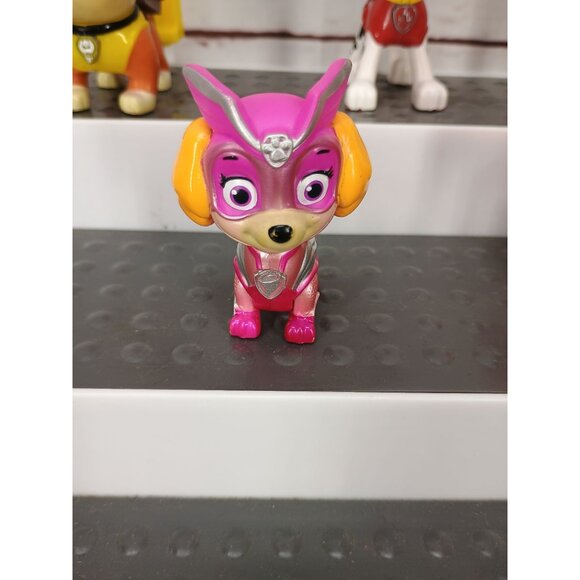 Paw Patrol Mini Plastic Figurines Set Of 5 Characters Marshall Rubble Zuma Rocky - Picture 6 of 12